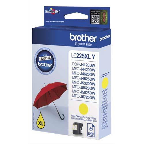 [314828] BROTHER Cartouche Jet d'encre Jaune XL LC225XLY (dont eco-taxe de 0,01 €)