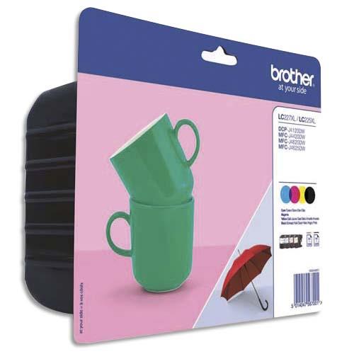 [314927] BROTHER Pack 4 couleurs Jet d'encre LC227XLVALBP (dont eco-taxe de 0,05 €)