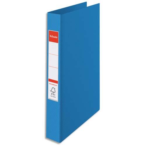 [056667] ESSELTE Classeur 4 anneaux VIVIDA en polypropylène, dos 4cm, coloris Bleu