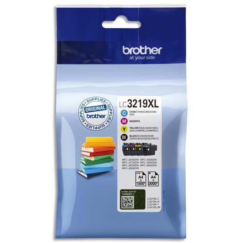 [375000] BROTHER Cartouche Jet d'encre 4 couleurs LC3219XLVAL (dont eco-taxe de 0,02 €)