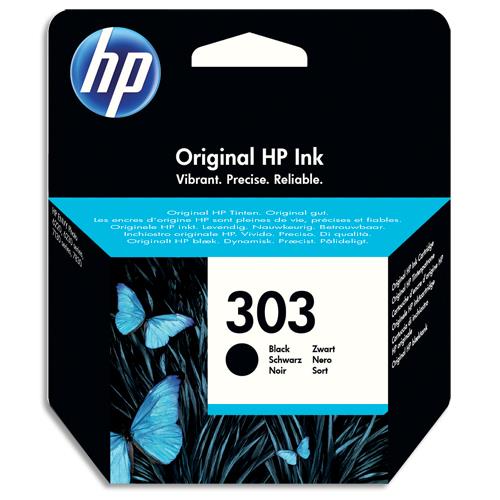 [386405] HP 303 Cartouche d'Encre Noire Authentique (T6N02AE) (dont eco-taxe de 0,02 €)