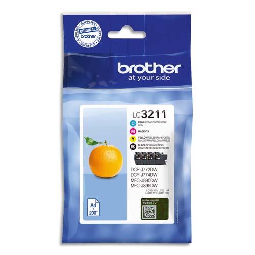 [391386] BROTHER Multipack Jet d'encre LC3211VAL (dont eco-taxe de 0,02 €)