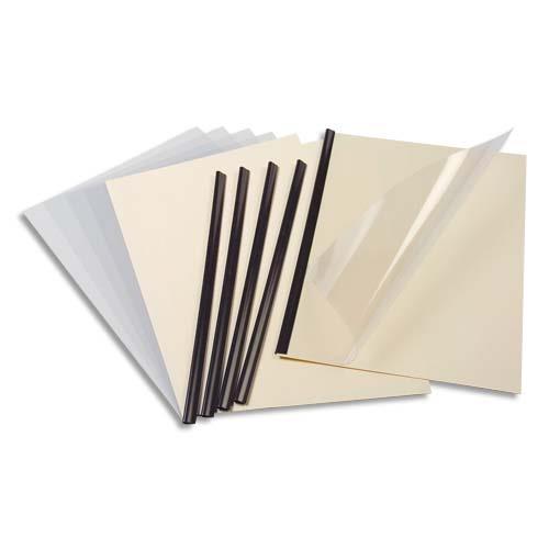 [088841] EXACOMPTA Kit de reliure manuelle pour 5 dossiers SERODO coloris Ivoire