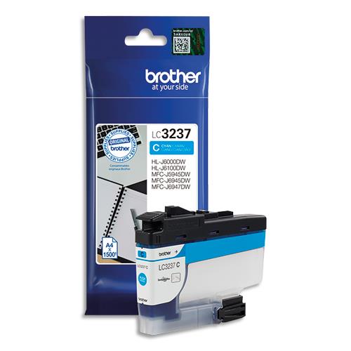 [392880] BROTHER Cartouche Jet d'encre Cyan LC3237C (dont eco-taxe de 0,02 €)