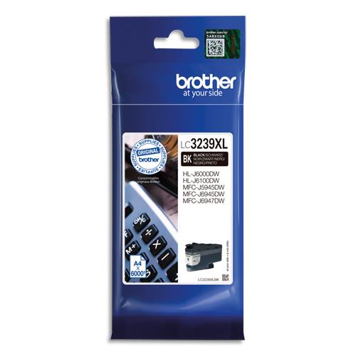 [392882] BROTHER Cartouche Jet d'encre Noir haute capacité LC3239BK (dont eco-taxe de 0,02 €)