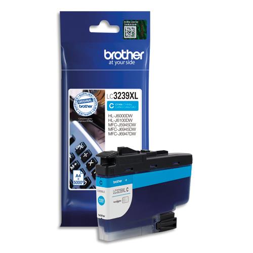 [392887] BROTHER Cartouche Jet d'encre Cyan haute capacité LC3239C (dont eco-taxe de 0,02 €)