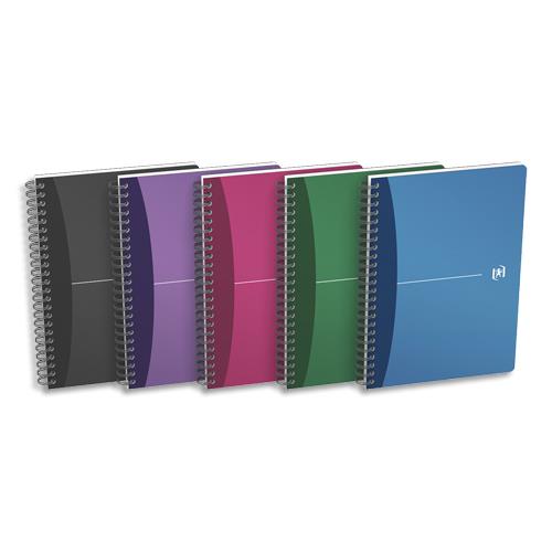 [019860] OXFORD Cahier bureau Urban Mix reliure intégrale 100 pages réglure ligné 7mm A5, couverture polypro