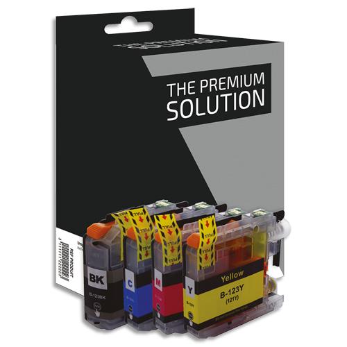 [439911] PSN P/4 Cartouche compatible jet d'encre Brother LC121/123, B8B123B/CLXL (dont eco-taxe de 0,10 €)