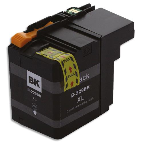 [439989] PSN Cartouche compatible jet d'encre noir Brother LC229XLB, C8B229XLB (dont eco-taxe de 0,02 €)