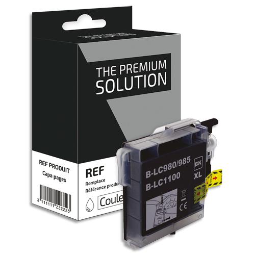 [439993] PSN Cartouche compatible jet d'encre noir Brother LC980/LC1100B, C8B980/1100B (dont eco-taxe de 0,02 €)
