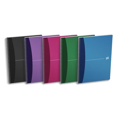 [131328] OXFORD Cahier reliure spirale 21x29,7cm 100p petits carreaux papier 90g couverture polypro OXFORD OFFICE